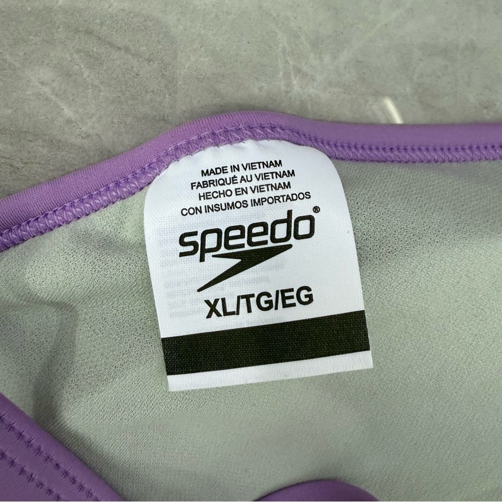 Women’s Speedo Triangle Bikini Top Adjustable Straps UPF 50+ Removable Pads XL - Picture 11 of 16
